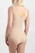 Жіноче коригуюче боді з мікрофібри Giulia BODY SLIP SHAPEWEAR XXL Beige-light nude - изображение 3