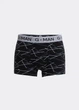 Боксеры мужские хлопковые принтованные Giulia G-MAN PRINT 20401/60 XL Multicolor-black/line print, анатомический крой - изображение 2