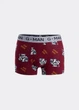 Боксеры мужские хлопковые принтованные Giulia G-MAN PRINT 20401/60 XL Multicolor-burgundy/bulldog print, анатомический крой - изображение 3