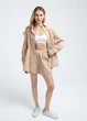Жіночі шорти з бавовняного попліну Giulia CITY FLOW 4221/010 L Beige - изображение 4