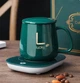 Чашка на USB-подставке с подогревом Lucky 400 мл, керамическая кружка с ложкой, поддержание напитка горячим - изображение 1