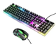 Комплект проводной Hoco GM11 клавиатура и мышь с RGB подсветкой для ноутбука, Windows, Mac и Linux - изображение 1