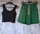 Костюм жіночий літній трикотажний майка топ шорти OneSize Різнокольоровий - зображення 3