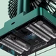 Настольный вентилятор DF11-B with clock 7200 mAh Green - изображение 3