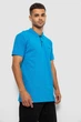 Поло чоловіче однотонне бірюзове 244R465-5 AGER 3XXL - зображення 3
