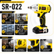 Аккумуляторный ударный гайковерт SR-022 20,4 В, 2,6 А·ч, 250 Н·м, 1/2" с двумя аккумуляторами — беспроводной инструмент для откручивания гаек, замены колес, шиномонтажа и монтажных работ - изображение 6