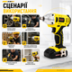 Аккумуляторный ударный гайковерт SR-022 20,4 В, 2,6 А·ч, 250 Н·м, 1/2" с двумя аккумуляторами — беспроводной инструмент для откручивания гаек, замены колес, шиномонтажа и монтажных работ - изображение 8