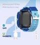 Детские смарт часы с сим картой и GPS Lemfo F43 Часы телефон для детей с видеозвонком, прослушкой и кнопкой SOS Синий - изображение 12