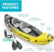 Надувной каяк 2-х местный Intex Explorer K2, спортивный каяк для легкой гребли - изображение 3