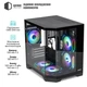 Корпус QUBE CRYSTAL ARGB Black (CRYSTAL_GBNU3) - зображення 4