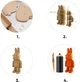 Картонный конструктор Cartonic 3D Puzzle ARTY BUNNY (CARTARTBUNN) - изображение 7