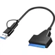 Адаптер USB3.0 Type-A/C HDD 2,5" SATA II/III / SSD Dynamode (DM-AD-SATA-U3) - зображення 1