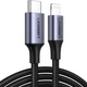 Дата кабель USB-C to Lightning 1.0m 3A 60W US304 black Ugreen (60759) - изображение 1