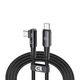 Дата кабель USB-C to USB-C 1.2m 90-degree 100W black Armorstandart (ARM75870) - зображення 1
