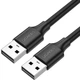Дата кабель USB 2.0 AM/AM 2.0m US102 black Ugreen (10311) - изображение 1