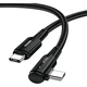 Дата кабель USB-C to USB-C 3.0m 100W 90° corner black Essager (EXCTT1-CGWTC01) - изображение 1