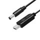 Кабель живлення USB to DC 5.5x2.5mm 12V 1.0m black ColorWay (CW-CBUD067-BK) - зображення 2