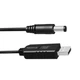 Кабель живлення USB to DC 5.5x2.5mm 12V 1.0m black ColorWay (CW-CBUD067-BK) - зображення 3