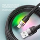 Дата кабель USB 2.0 AM to Lightning 2.0m 2.4A LED black Essager (EXCL-XCDA01) - зображення 3