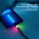Дата кабель USB 2.0 AM to Lightning 2.0m 2.4A LED black Essager (EXCL-XCDA01) - зображення 6