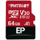 Карта пам`ятi MicroSDXC 64GB UHS-I/U3 Class 10 Patriot EP A1 R90/W80MB/s + SD-adapter (PEF64GEP31MCX) - зображення 2