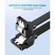 Кабель для передачі даних SATA 3 Data Cable 0.5m 90° corner US217 Black Ugreen (30797) - зображення 2