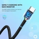 Дата кабель USB 2.0 AM to USB-C 1.0m US288 Aluminum Braid Black Ugreen (60126) - изображение 5