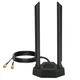 Настольная двухдиапазонная Wi-Fi антенна Eightwood 2.4G/5G/5.8G RP-SMA с магнитным основанием кабелем 2 м для PCI Wi-Fi адаптеров - изображение 1