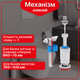 Сливной механизм бачка унитаза со штоковым сливом - изображение 1