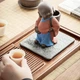 Чайная фигурка Чайный питомец статуэтка Монах с водяным колесом для чайной церемонии Разноцветный (28887) - изображение 7