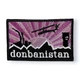 Шеврон, нашивка, патч DONBANISTAN фіолетовий з липучкою - зображення 1