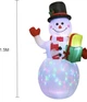 Надувной рождественский снеговик 5 FT со светодиодной RGB подсветкой для двора и дома - изображение 2