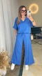 Жіночий прогулянковий костюм вільного крою (блуза+брюки) Uaclothes 46-48 Блакитний (like38636-190701350) - зображення 3