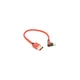 Дата кабель USB 2.0 AM to USB-C 0.25m QC3.0 PD 90° corner braided red Voltronic (YT-USB-TypeC-2.0m/R) - зображення 2