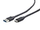 Кабель USB AM – Type-C, 1 м, черный, Cablexpert, 3A (CCP-USB3-AMCM-1M) - зображення 1