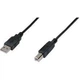 Кабель ASSMANN USB 2.0 (AM/BM) 3m, чорний - изображение 1