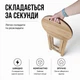 Табурет кухонний складаний 50 см дерев'яний із масиву ясена коричневый Я-50 - зображення 5