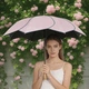 Зонт двухслойный Lesko 222T Pink полуавтомат антиветер от дождя и солнца - изображение 2
