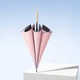 Зонт двухслойный Lesko 222T Pink полуавтомат антиветер от дождя и солнца - изображение 5