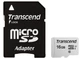 Карта пам'яті Transcend microSD 16GB C10 UHS-I R95/W10MB/s + SD - изображение 1