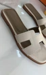 Тапочки Hermes Oran Beige / Ivory 37 - изображение 3