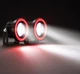 LED фари-прожектори Avtoaks з кільцевим підсвічуванням червоного кольору "Ангельські оченята" 2 шт. - зображення 1