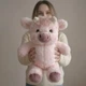 Бегающий бычок, бегающий теленок 40 см, мягкая игрушка для объятий, имитирует бег, подарок для детей и взрослых - изображение 3