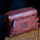 Рыжий кожаный несессер для мужчин Ashwood 4557 TAN - изображение 8