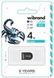 Флеш накопичувач USB 4Gb Wibrand Scorpio, Black, USB 2.0 (WI2.0/SC4M3B) - зображення 2