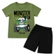 Комплект для хлопчика стрейч-кулір Арлекін Monster truck 2317-452 64 116 см - 122 см Оливковий - зображення 2