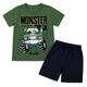 Комплект для хлопчика стрейч-кулір Арлекін Monster truck 2317-452 64 116 см - 122 см Зелений - зображення 3