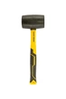 Киянка резиновая MASTERTOOL 57 мм 450 г фибергласовая ручка черная 02-2302 - изображение 2