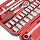 Набір інструментів 1/2" 38од (ET-6038SP) INTERTOOL (ET-9038) - зображення 10