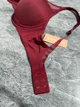Бюстгальтер Thirdlove 24/7 Classic Uplift Plunge Bra - бордовий - 75E - изображение 4